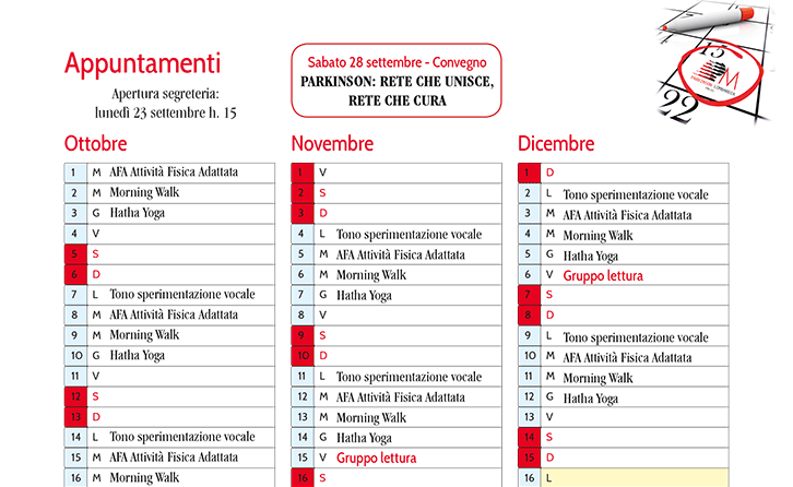 Attività Ottobre - Novembre - Dicembre 2024